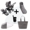 Bugaboo Fox 5 Essential Bundel Black - Grey Melange -Baby Product Winkel bugaboo fox 5 sessential bundle black grey melange