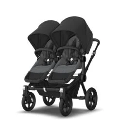 Bugaboo Donkey 5 Twin Black - Grey Melange - Midnight Black -Baby Product Winkel bugboo donkey 5 twin black grey melange midnight black 2