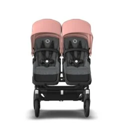 Bugaboo Donkey 5 Twin Black - Grey Melange -Morning Pink -Baby Product Winkel bugboo donkey 5 twin black grey melange morning pink