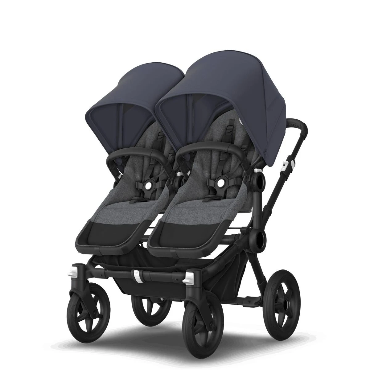Bugaboo Donkey 5 Twin Black - Grey Melange -Stormy Blue 10 Bugaboo Donkey 5 Twin Black - Grey Melange -Stormy Blue - Afbeelding 8