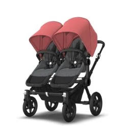 Bugaboo Donkey 5 Twin Black - Grey Melange -Sunrise Red -Baby Product Winkel bugboo donkey 5 twin black grey melange sunrise red 4