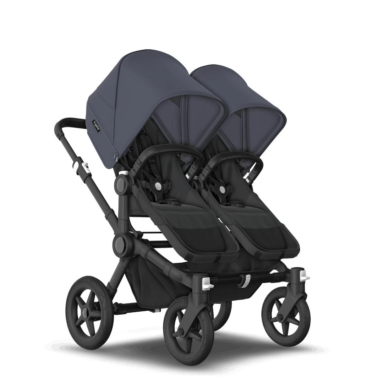 Bugaboo Donkey 5 Twin Black - Midnight Black - Stormy Blue 7 Bugaboo Donkey 5 Twin Black - Midnight Black - Stormy Blue - Afbeelding 5