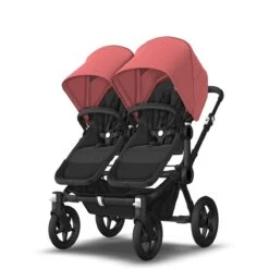 Bugaboo Donkey 5 Twin Black - Midnight Black - Sunrise Red -Baby Product Winkel bugboo donkey 5 twin black midnight black sunrise red 5