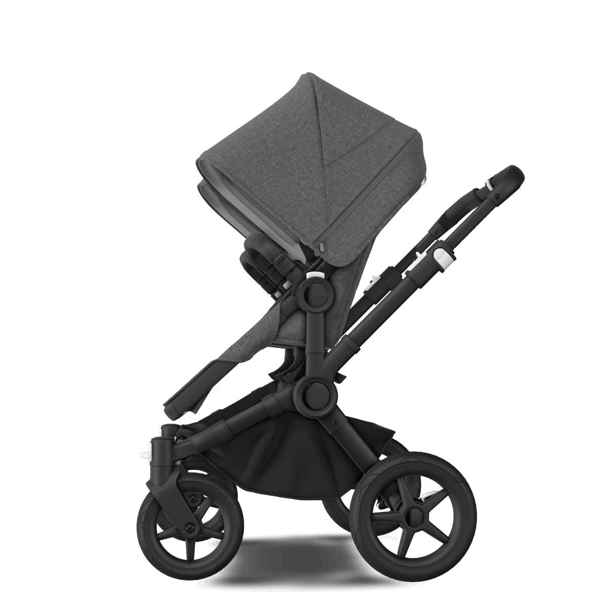 Bugaboo Donkey 5 Twin Black - Grey Melange -Grey Melange 12 Bugaboo Donkey 5 Twin Black - Grey Melange -Grey Melange - Afbeelding 10