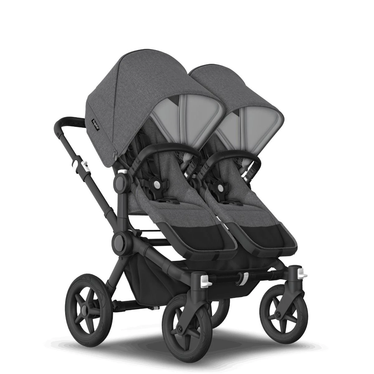 Bugaboo Donkey 5 Twin Black - Grey Melange -Grey Melange 9 Bugaboo Donkey 5 Twin Black - Grey Melange -Grey Melange - Afbeelding 7