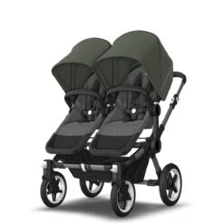 Bugaboo Donkey 5 Twin Graphite - Grey Melange - Forest Green -Baby Product Winkel bugboo donkey 5 twin graphite grey melange forest green 3