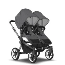 Bugaboo Donkey 5 Twin Graphite - Grey Melange - Grey Melange -Baby Product Winkel bugboo donkey 5 twin graphite grey melange grey melange 2