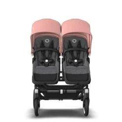 Bugaboo Donkey 5 Twin Graphite - Grey Melange - Morning Pink -Baby Product Winkel bugboo donkey 5 twin graphite grey melange morning pink 2