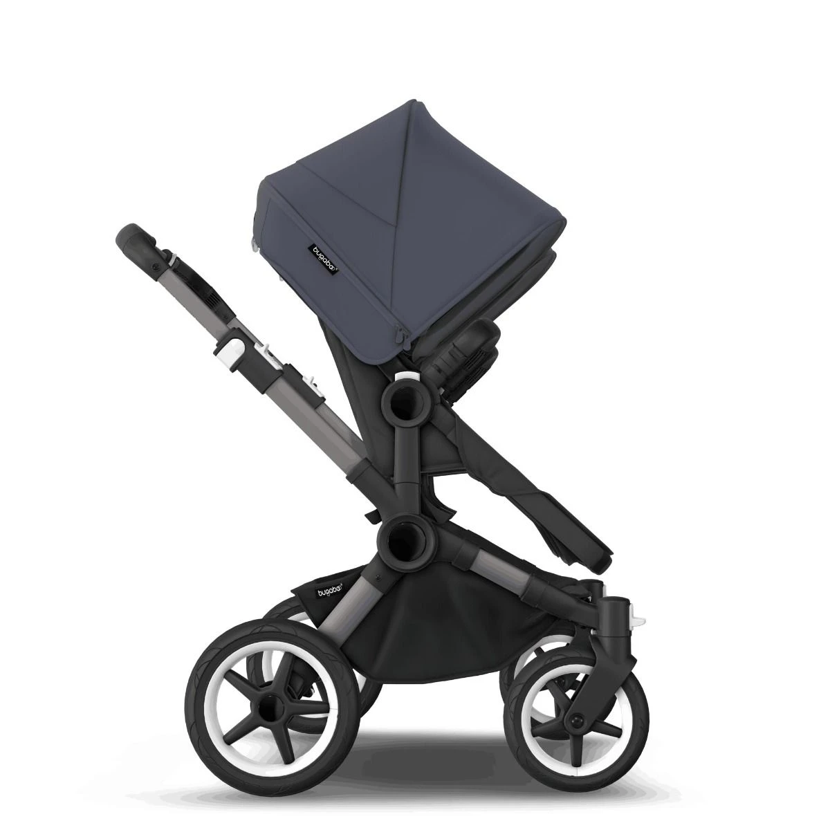 Bugaboo Donkey 5 Twin Graphite - Grey Melange - Stormy Blue 14 Bugaboo Donkey 5 Twin Graphite - Grey Melange - Stormy Blue - Afbeelding 12