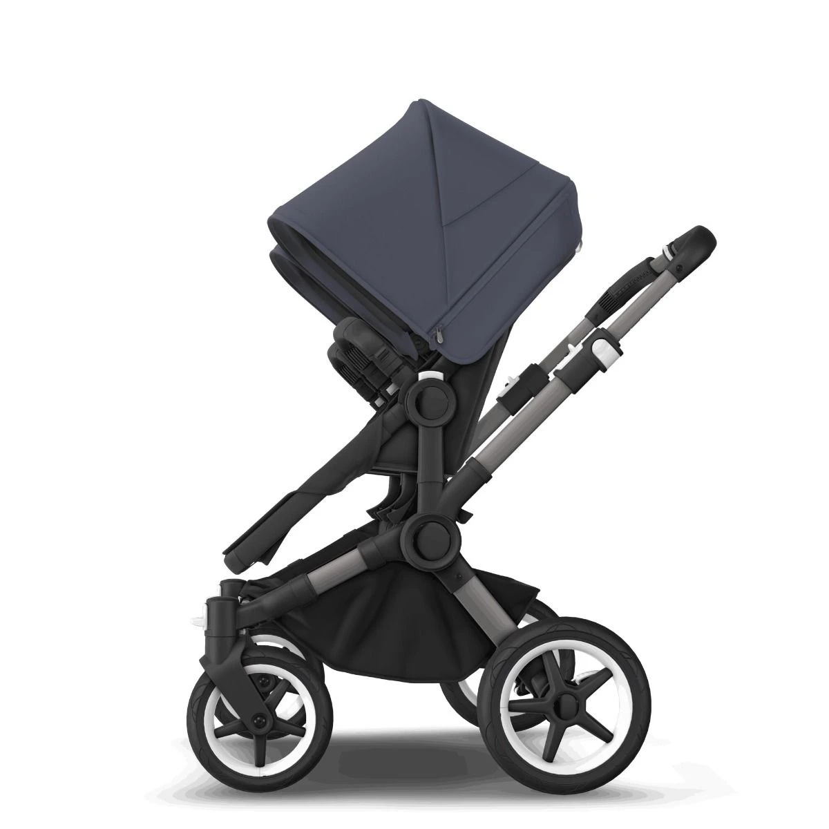 Bugaboo Donkey 5 Twin Graphite - Grey Melange - Stormy Blue 15 Bugaboo Donkey 5 Twin Graphite - Grey Melange - Stormy Blue - Afbeelding 13