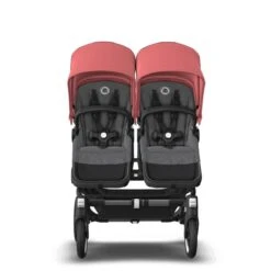 Bugaboo Donkey 5 Twin Graphite - Grey Melange - Sunrise Red -Baby Product Winkel bugboo donkey 5 twin graphite grey melange sunrise red 1