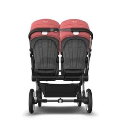 Bugaboo Donkey 5 Twin Graphite - Grey Melange - Sunrise Red -Baby Product Winkel bugboo donkey 5 twin graphite grey melange sunrise red 2