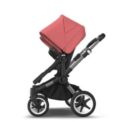 Bugaboo Donkey 5 Twin Graphite - Grey Melange - Sunrise Red -Baby Product Winkel bugboo donkey 5 twin graphite grey melange sunrise red 4