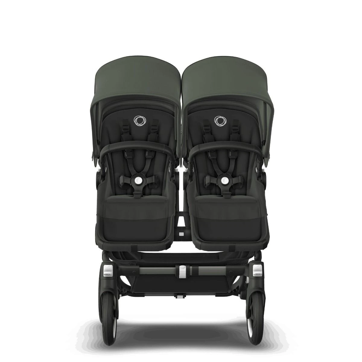 Bugaboo Donkey 5 Twin Graphite - Midnight Black - Forest Green 7 Bugaboo Donkey 5 Twin Graphite - Midnight Black - Forest Green - Afbeelding 5