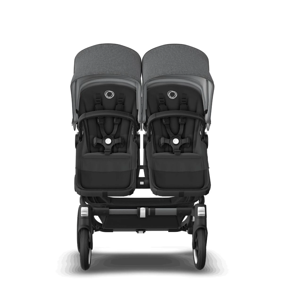 Bugaboo Donkey 5 Twin Graphite - Midnight Black - Grey Melange 7 Bugaboo Donkey 5 Twin Graphite - Midnight Black - Grey Melange - Afbeelding 5