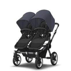 Bugaboo Donkey 5 Twin Graphite - Midnight Black - Stormy Blue 15 Bugaboo Donkey 5 Twin Graphite - Midnight Black - Stormy Blue -Baby Product Winkel bugboo donkey 5 twin graphite midnight black stormy blue 1