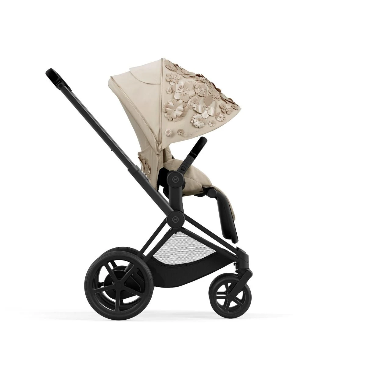 Cybex Priam 4 Fashion Simply Flowers Nude Beige - Afbeelding 6