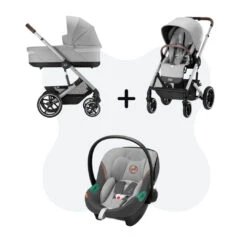 Cybex Balios S Lux Travelsystem Lava Grey - Silver Frame 2023 Met Aton S2