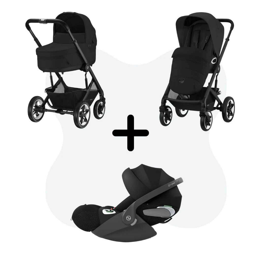 Cybex Talos S Lux Travelsystem Moon Black -Black Frame 2023 Met Cloud T