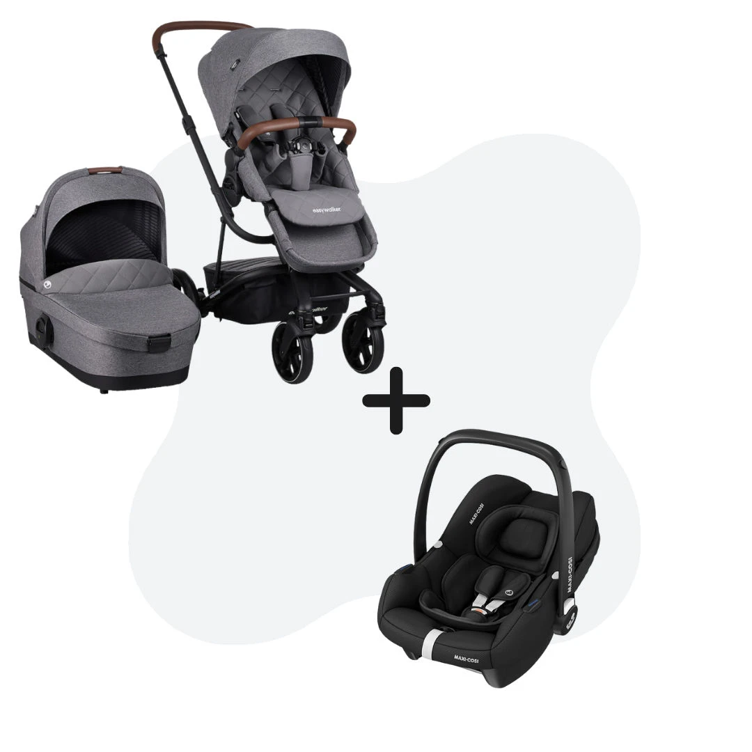 Easywalker Harvey 3 Diamond Grey + Maxi-Cosi Cabriofix I-Size Essential Black 3 Easywalker Harvey 3 Diamond Grey + Maxi-Cosi Cabriofix I-Size Essential Black