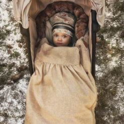 Elodie Details ElodieWollen Voetenzak -Baby Product Winkel elodie details wollen voetenzak wool footmuff pure khaki 6