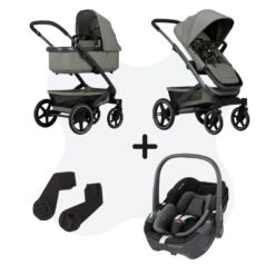 Joolz Geo 3 Sage Green + Adapters + Maxi-Cosi Pebble 360