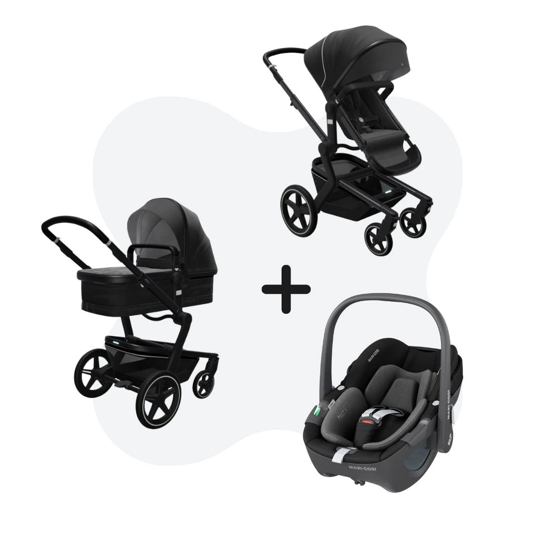 Joolz Day + Brilliant Black + Maxi-Cosi Pebble 360 I-Size Essential Black 3 Joolz Day + Brilliant Black + Maxi-Cosi Pebble 360 I-Size Essential Black