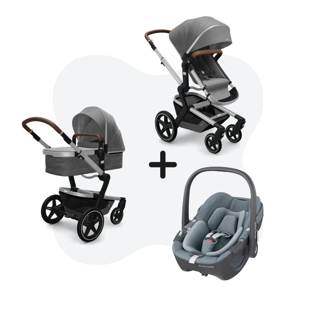 Joolz Day + Gorgeous Grey + Maxi-Cosi Pebble 360 I-Size Essential Grey 3 Joolz Day + Gorgeous Grey + Maxi-Cosi Pebble 360 I-Size Essential Grey