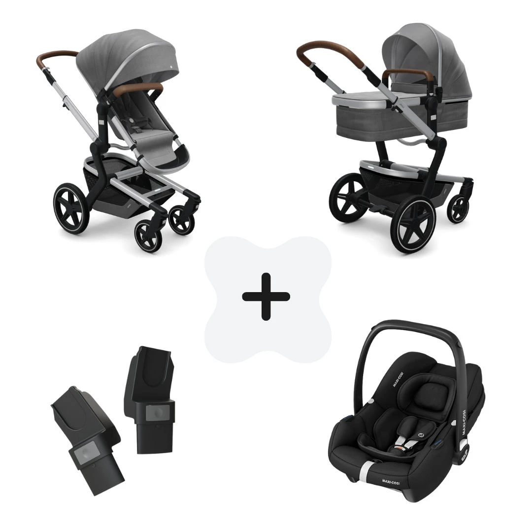 Joolz Day+ Gorgeous Grey + Maxi-Cosi Cabriofix I-Size + Autostoel Adapters 3 Joolz Day+ Gorgeous Grey + Maxi-Cosi Cabriofix I-Size + Autostoel Adapters