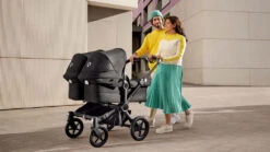 Bugaboo Donkey 5 Twin Black - Midnight Black - Midnight Black -Baby Product Winkel medium png donkey 5 strolling lifestyle 16 9 1920x1080 1