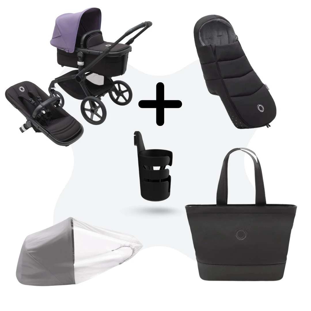 Bugaboo Fox 5 Essential Bundel Customize Yourself Black - Midnight Black 3 Bugaboo Fox 5 Essential Bundel Customize Yourself Black - Midnight Black